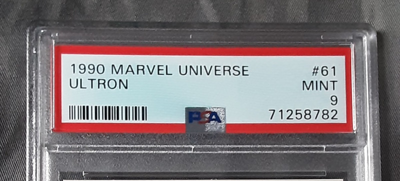 1990 Marvel Universe Ultron #61 PSA 9 Mint view 2