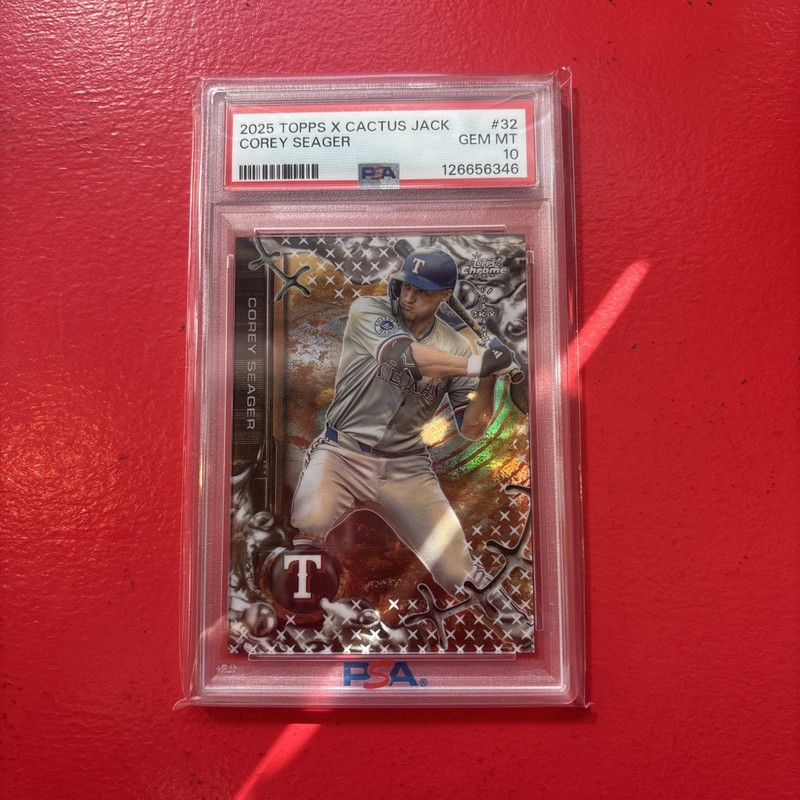 2025 Topps X Cactus Jack Corey Seager PSA 10