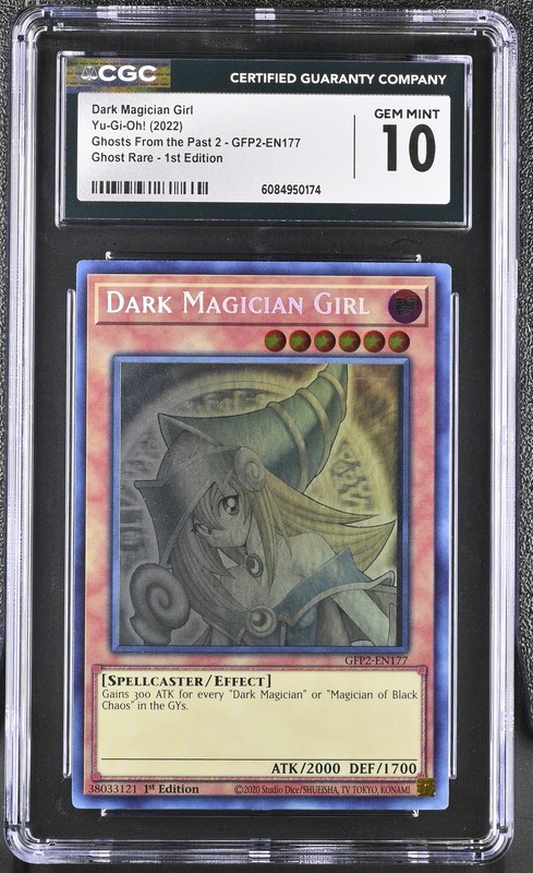 Dark Magician Girl GFP2-EN177 1st Edition Ghost Rare Yugioh CGC 10 Gem Mint *174