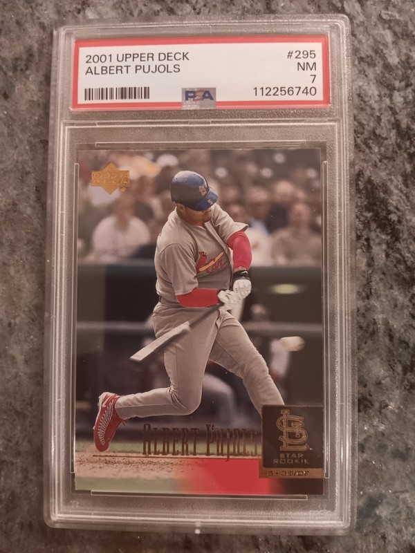 2001 Upper Deck - Star Rookie Albert Pujols #295 (RC) PSA 7 STL Cardinals