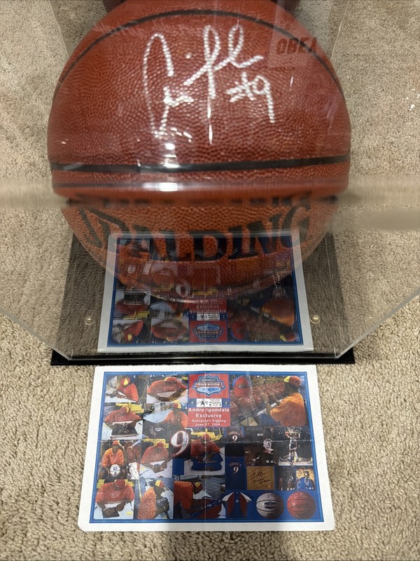 Andre Iguodala Autographed Spalding Basketball -PSA Authenticated -Free Case!