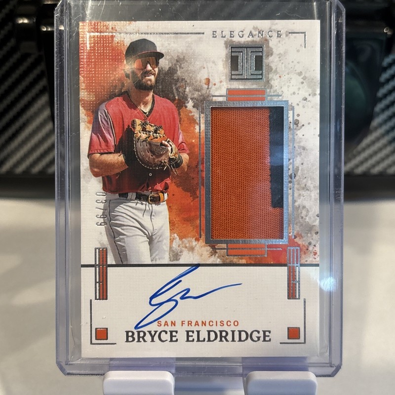 2025 Impeccable Elégance Jersey Auto Bryce Eldridge On Card Patch Auto 🔥 Giants