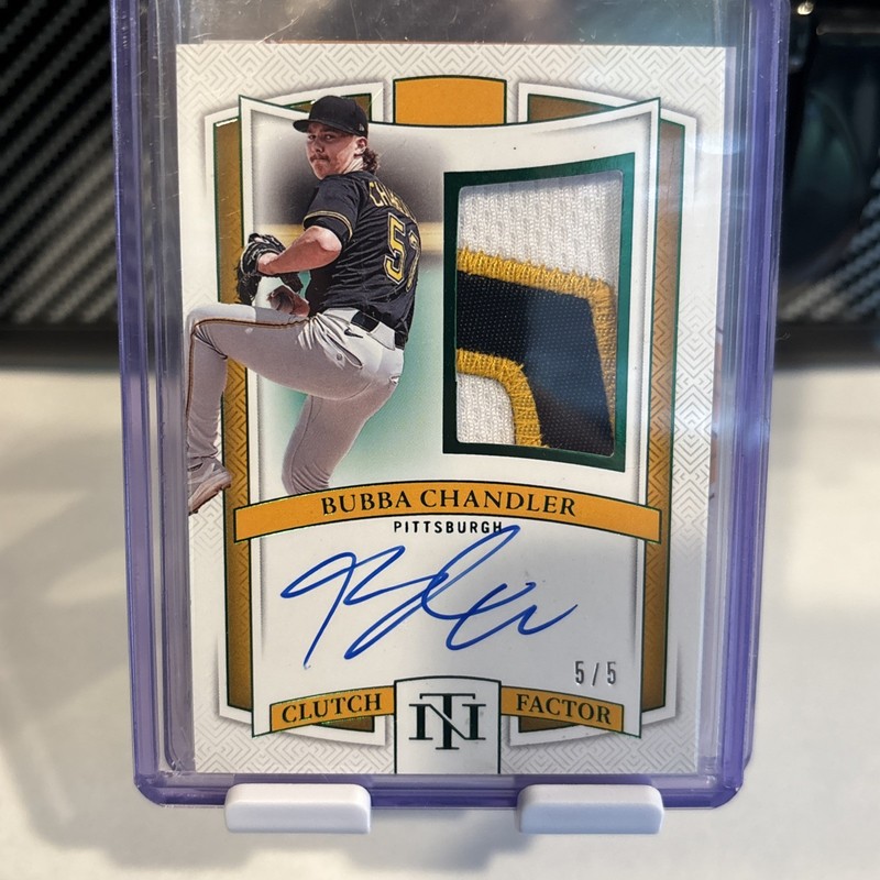 2025 National Treasures 5/5 Bubba Chandler Rookie Patch On Card Auto SSP 🔥