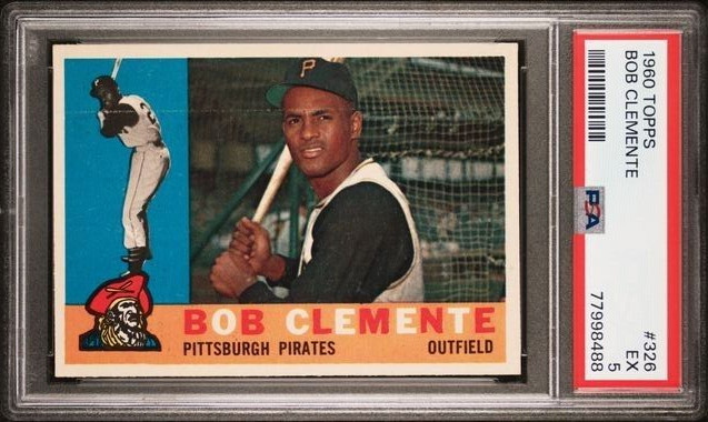 1960 Topps Baseball Bob Clemente PSA 5 EX Pittsburgh Pirates Card #326    cc23