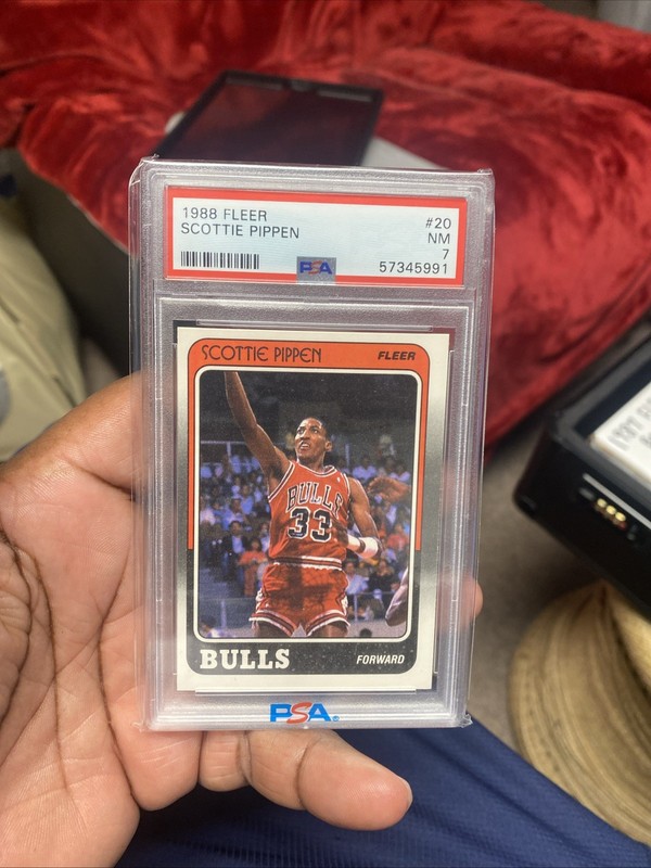 1988-89 Fleer Scottie Pippen Rookie Card! PSA 7 NM! Hall of Famer & Vintage 🔥