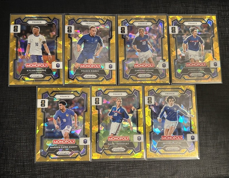 🇫🇷FRANCE Gold Cracked Ice Lot 2026 Panini Prizm Monopoly FIFA World Cup Mbappé