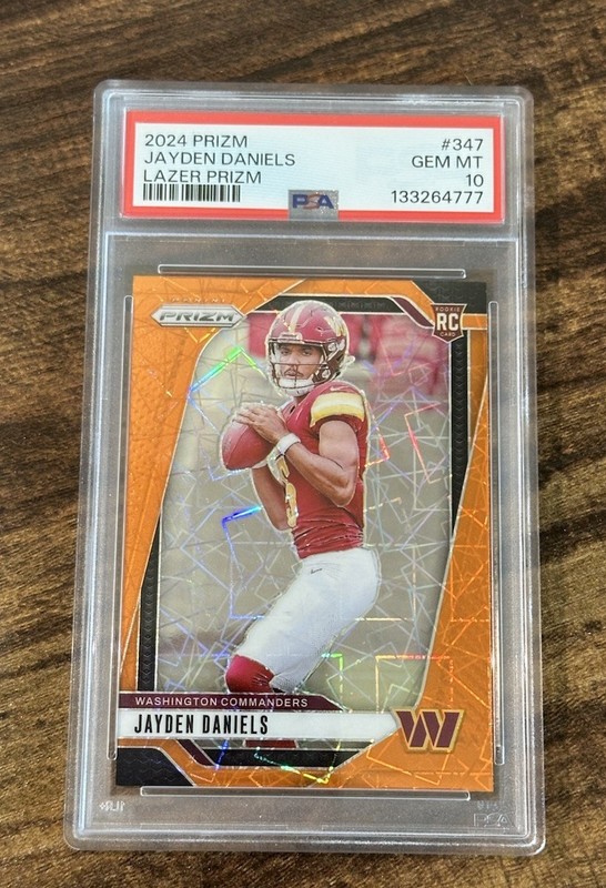 2024 Prizm Jayden Daniels #347 Lazer Prizm Rookie PSA 10 
