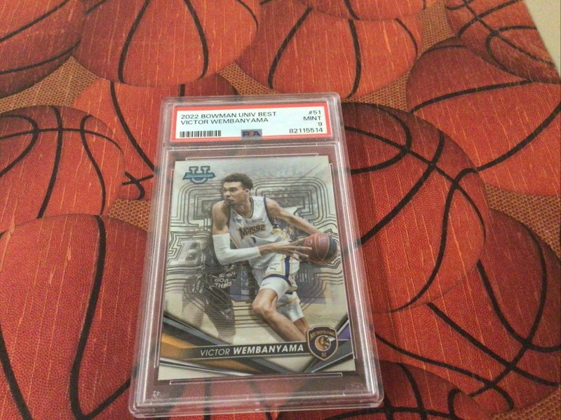 2022 Bowman University Best Victor Wembanyama Mint  #51 PSA 9 Spurs