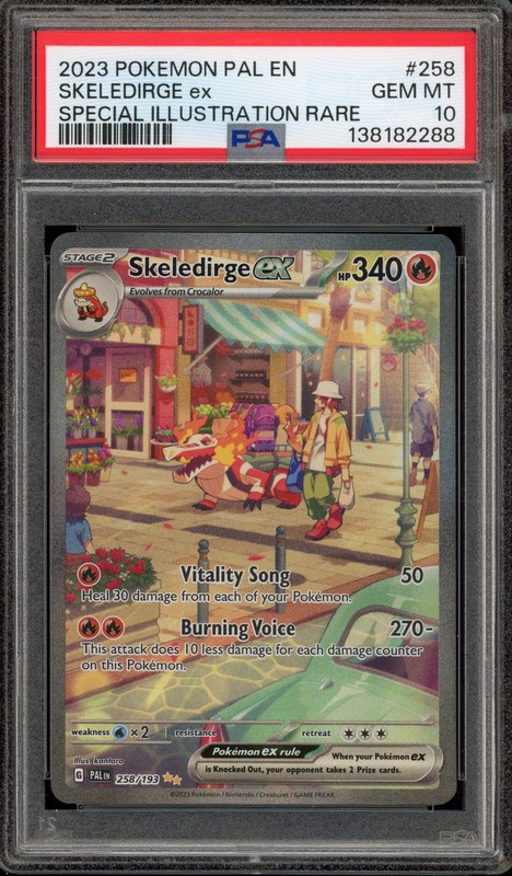 Pokemon Skeledirge ex Paldea Evolved Special Illustration Rare #258 PSA 10