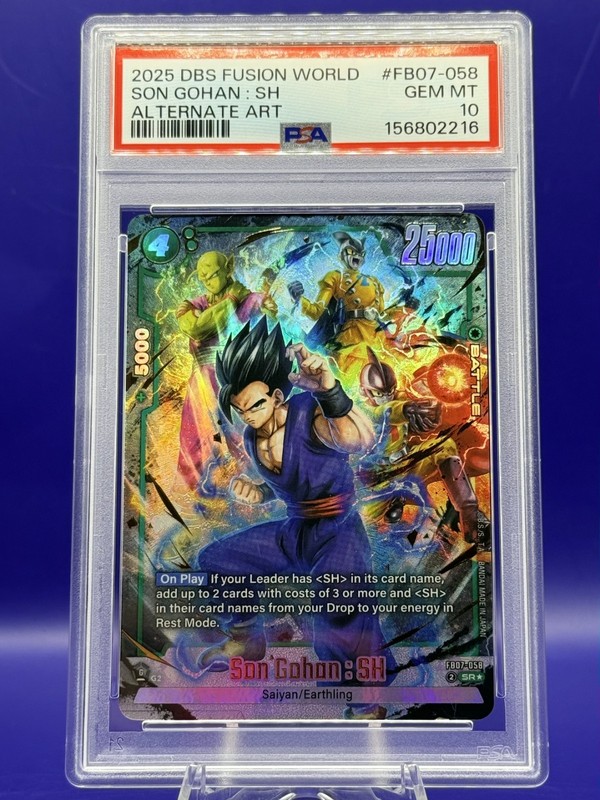 2025 Dragon Ball Super Fusion World Alternate Art Son Gohan SH FB07-058 PSA 10