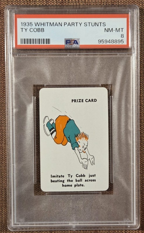 1935 Whitman Party Stunts Ty Cobb Detroit Tigers Baseball Card PSA 8 NM/MT HOF