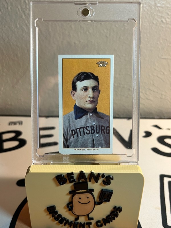 2002 Topps 206 - Honus Wagner #179 Mini Black Polar Bear Back (Read) view 1