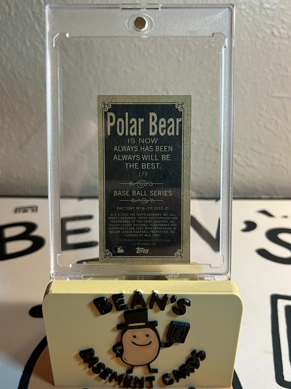 2002 Topps 206 - Honus Wagner #179 Mini Black Polar Bear Back (Read) view 2