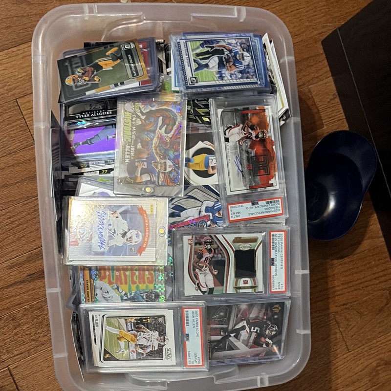 Lot of over 150 football cards psa cards rpas rookies mems autos so much more