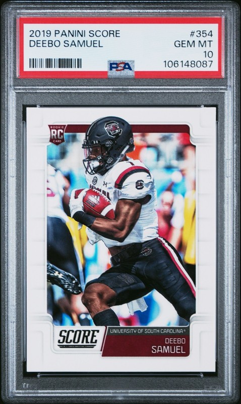 2019 Score Football Deebo Samuel Rookie Graded PSA 10 Gem Mint #354 Low Pop