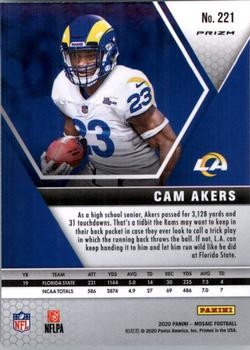 2020 Panini Mosaic #221 Cam Akers Mosaic PSA 10 view 2