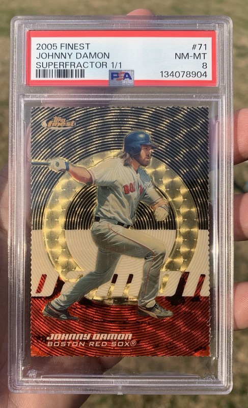 2005 Topps Finest - Johnny Damon #71 Superfractor  1/1