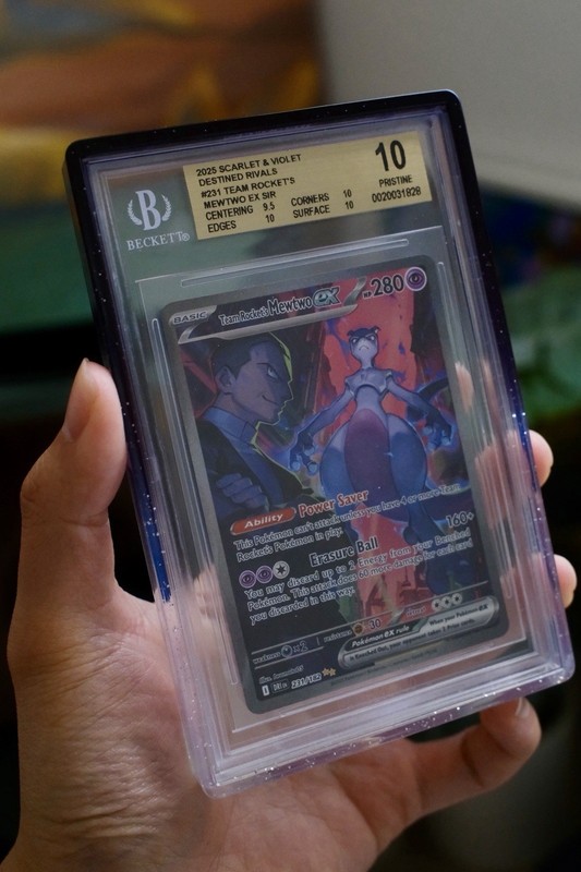 2025 POKEMON DRI SPECIAL ILLUSTRATION RARE #231 TEAM ROCKET'S MEWTWO EX BGS 10