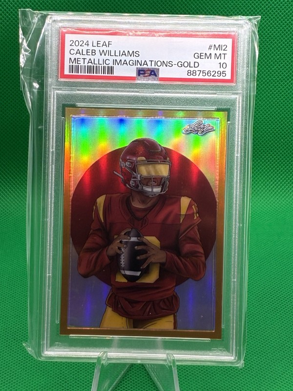 2024 LEAF METALLIC IMAGINATIONS CALEB WILLIAMS METALLIC IMAGINATIONS-GOLD PSA 10