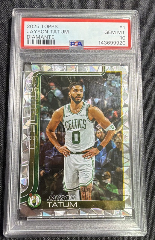2025-26 Topps - Jayson Tatum #1 Diamante Psa Gem Mint 10 Celtics
