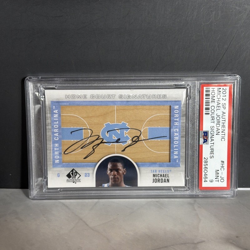 2012-13 SP Authentic Home Court Signatures Michael Jordan HOF AUTO PSA 9 #HC-JO
