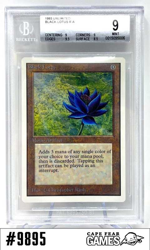 Black Lotus - Unlimited - BGS 9 - #9895, NM-Mint, English, Unlimited