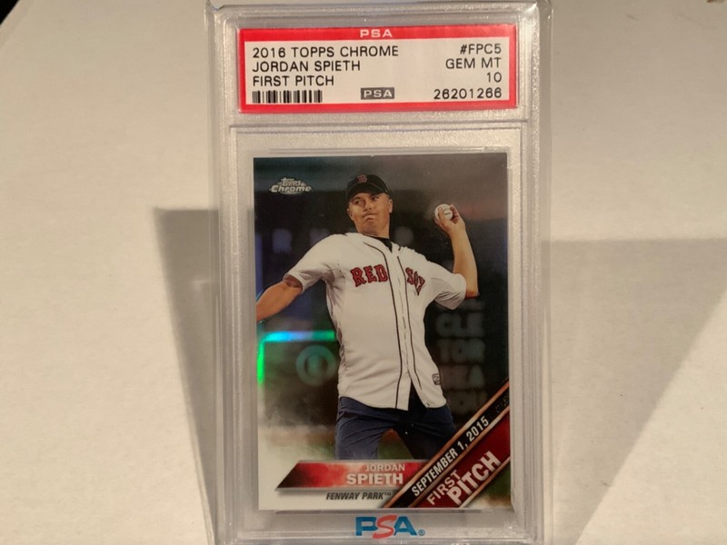 2016 Topps Chrome First Pitch #FPC5 Jordan Spieth Golf RC Rookie PSA 10 GEM MINT