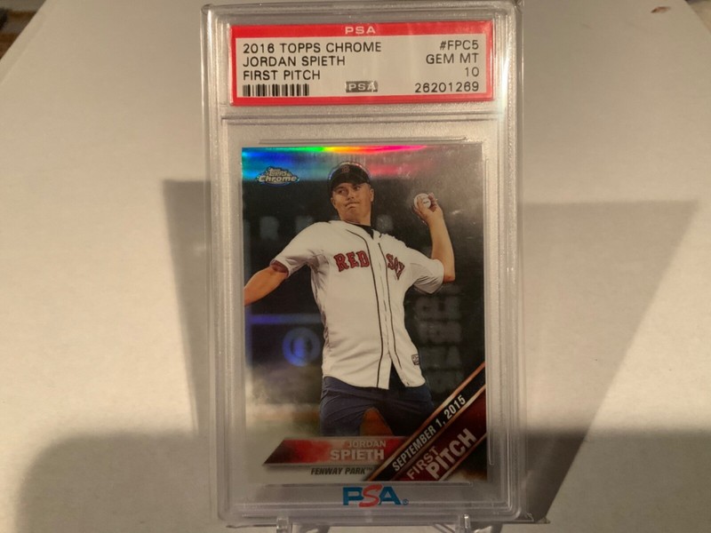 2016 Topps Chrome First Pitch #FPC5 Jordan Spieth Golf RC Rookie PSA 10 GEM MINT
