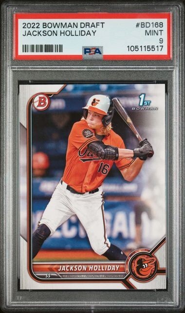 2022 Bowman Draft Jackson Holliday 1st Bowman PSA 9 view 1