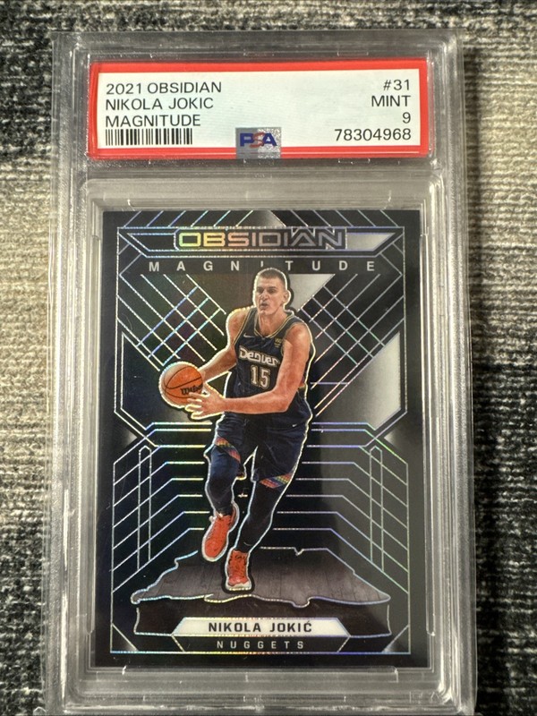 2021-22 Panini Obsidian - Magnitude Nikola Jokić #16/99 PSA 9, POP 4 None Higher