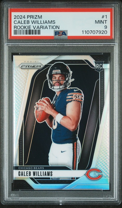 2024 PANINI PRIZM RC VARIATION #1 CALEB WILLIAMS ROOKIE RC PSA 9