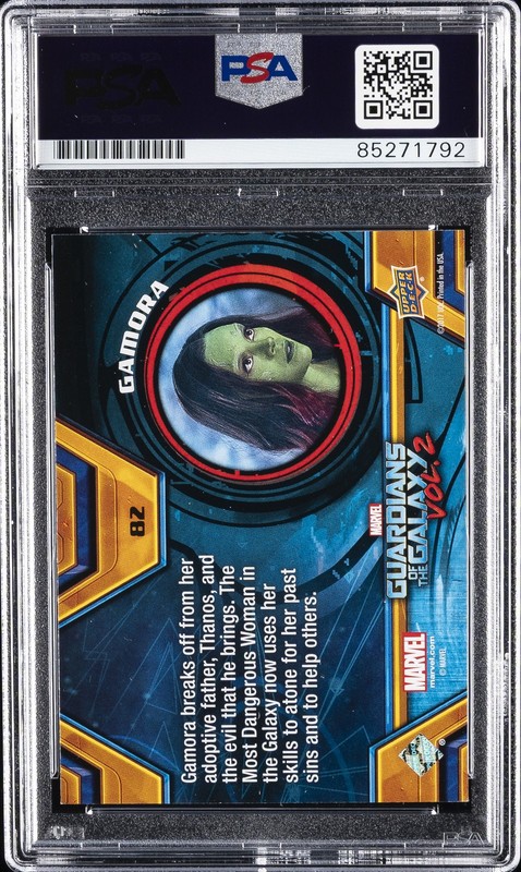 ZOE SALDANA SIGNED AUTOGRAPHED TRADING CARD PSA DNA AUTO GRADE 10 view 2