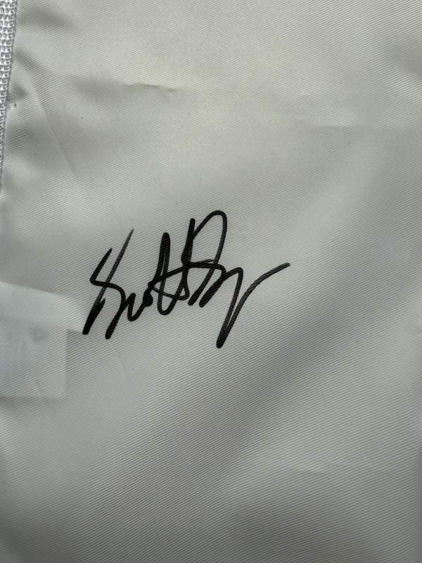 Scottie Scheffler Signed 2025 PGA Championship Flag Autographed Auto PSA COA view 2