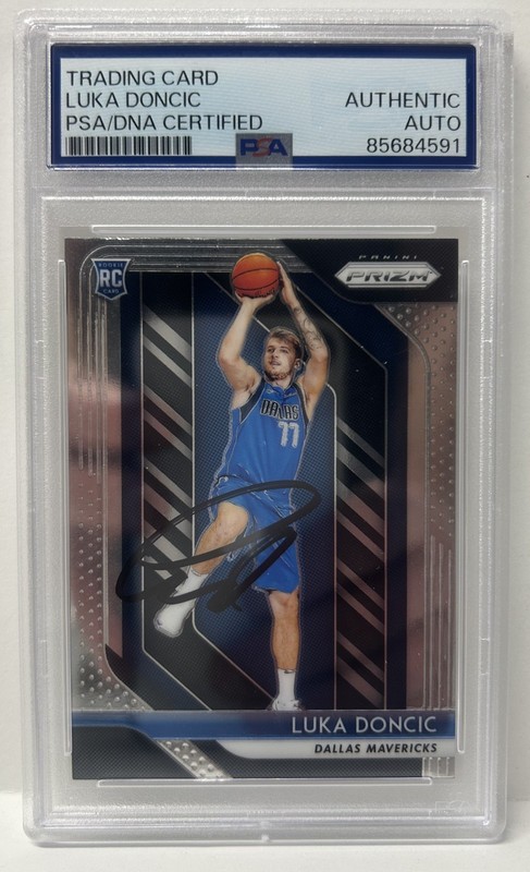 2018 Luka Doncic Rookie Rc Panini Prizm Auto Los Angeles Lakers PSA/DNA
