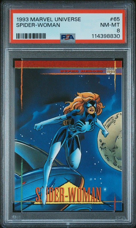 1993 MARVEL UNIVERSE #65 SPIDER-WOMAN PSA 8