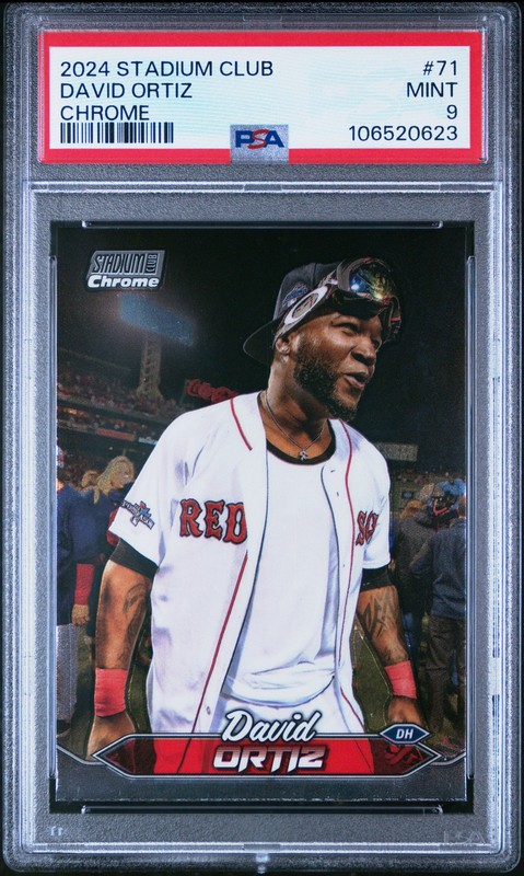 2024 TOPPS STADIUM CLUB CHROME #71 DAVID ORTIZ PSA 9