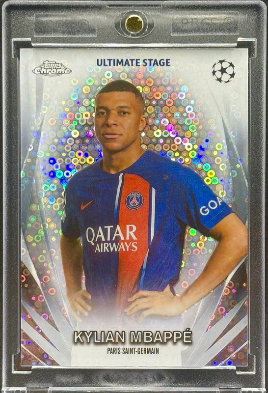 Kylian Mbappe RARE DISCO REFRACTOR INVESTMENT CARD WORLD CUP FRANCE  MINT