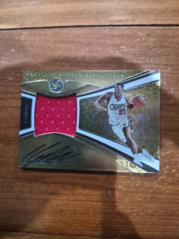 2019-20 Panini Opulence Dominique Wilkins Game Worn Patch Auto # /49 !! 🔥🔥