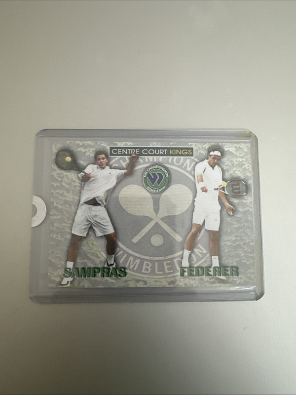 2009 PETE SAMPRAS ROGER FEDERER Wimbledon Centre Court Kings Tennis #1 Of 10 !