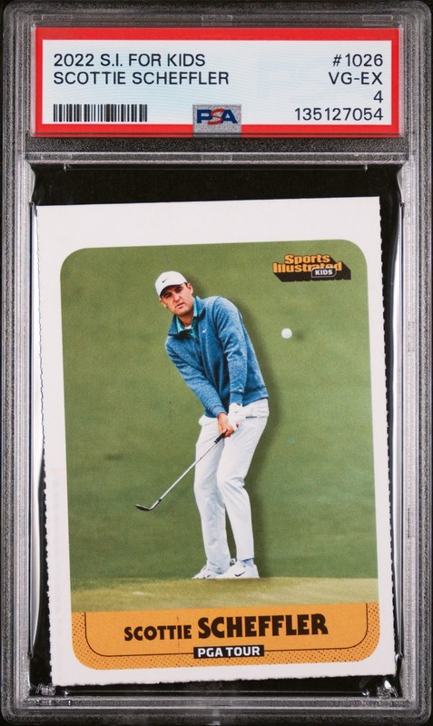 2022 S.I. FOR KIDS #1026 SCOTTIE SCHEFFLER PSA 4
