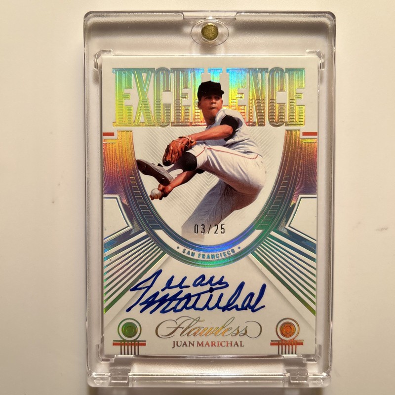 Juan Marichal 2023 Flawless Excellence Silver Foil Auto #ES-JM SF Giants 03/25