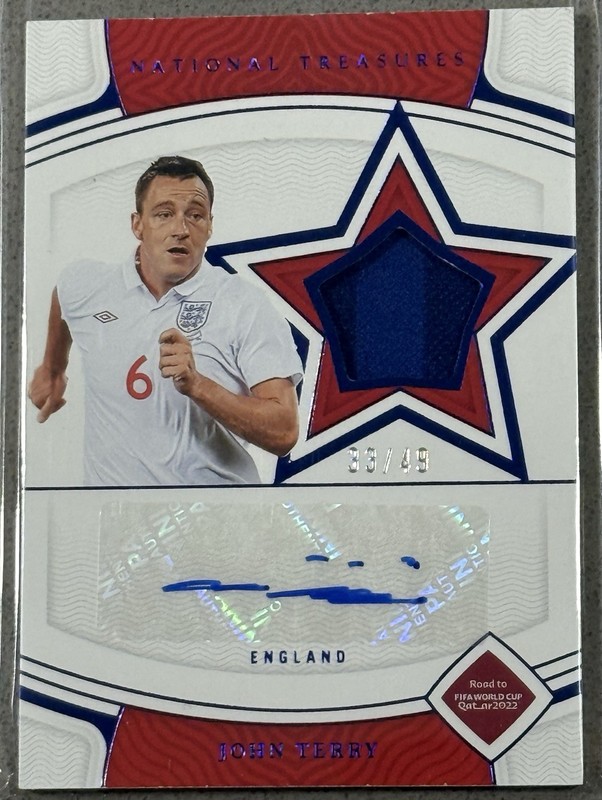 2022 Panini National Treasures John Terry Patch Auto /49 England
