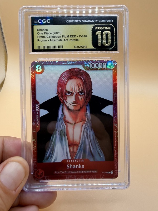 One Piece Film RED Premium Collection Shanks P-016 CGC 10 PRISTINE One Piece Tcg