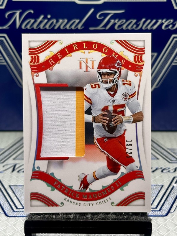 2025 National Treasures Patrick Mahomes II Heirlooms Holo Silver, SSP/25🏆🏆🏆