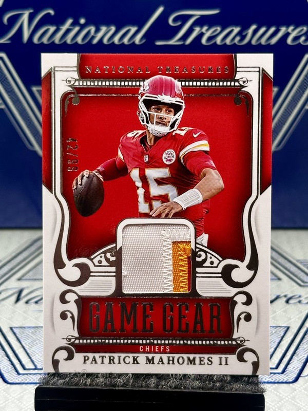 2025 National Treasures Patrick Mahomes II Game Gear 3-Color, SSP/99🏆🏆🏆CHIEFS