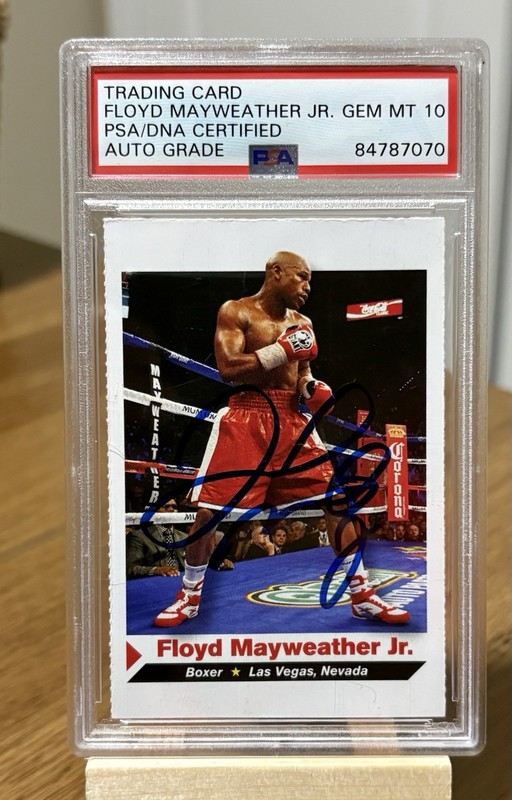 Floyd Mayweather Jr Auto PSA DNA 10 SI Kids #152 Signed Boxing GOAT 