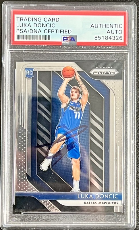 2018 Panini Prizm - Luka Doncic #280 PSA Authentic Auto (RC,AU)