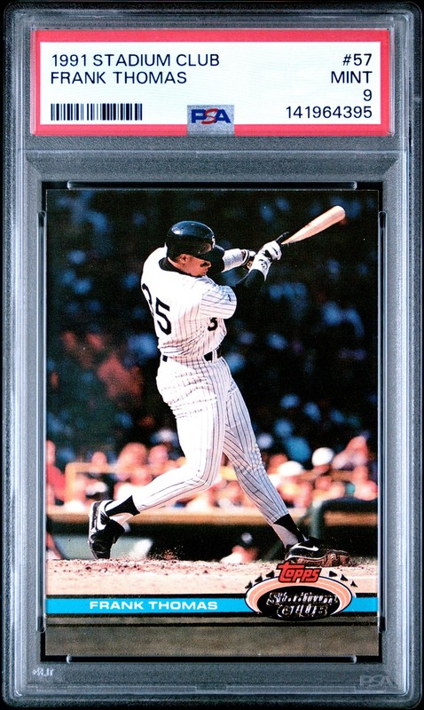 1991 STADIUM CLUB #57 FRANK THOMAS PSA 9