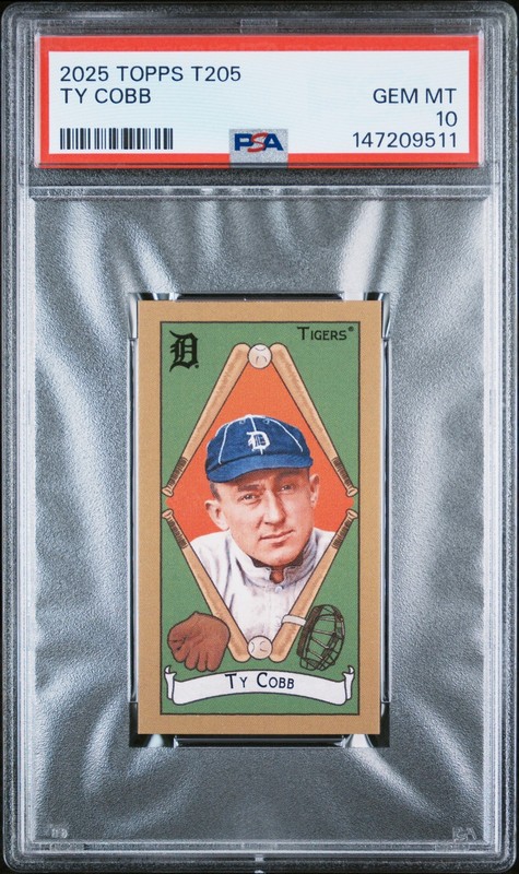 2025 TOPPS T205 TY COBB PSA 10