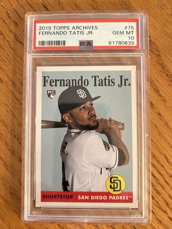 2019 TOPPS ARCHIVES FERNANDO TATIS JR ROOKIE #75 PSA 10 GEM MINT!